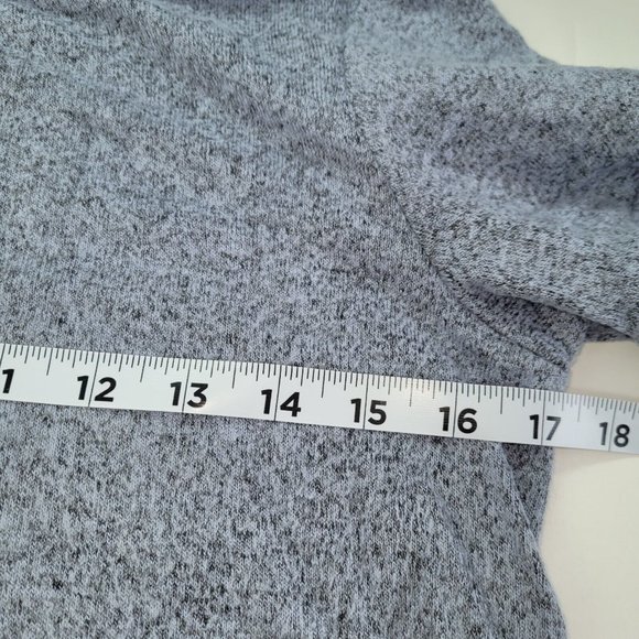 143‎ Story Line Up Sweater Womens S Tiered Bell 3/4 Sleeve Blue Heathered - Picture 7 of 10